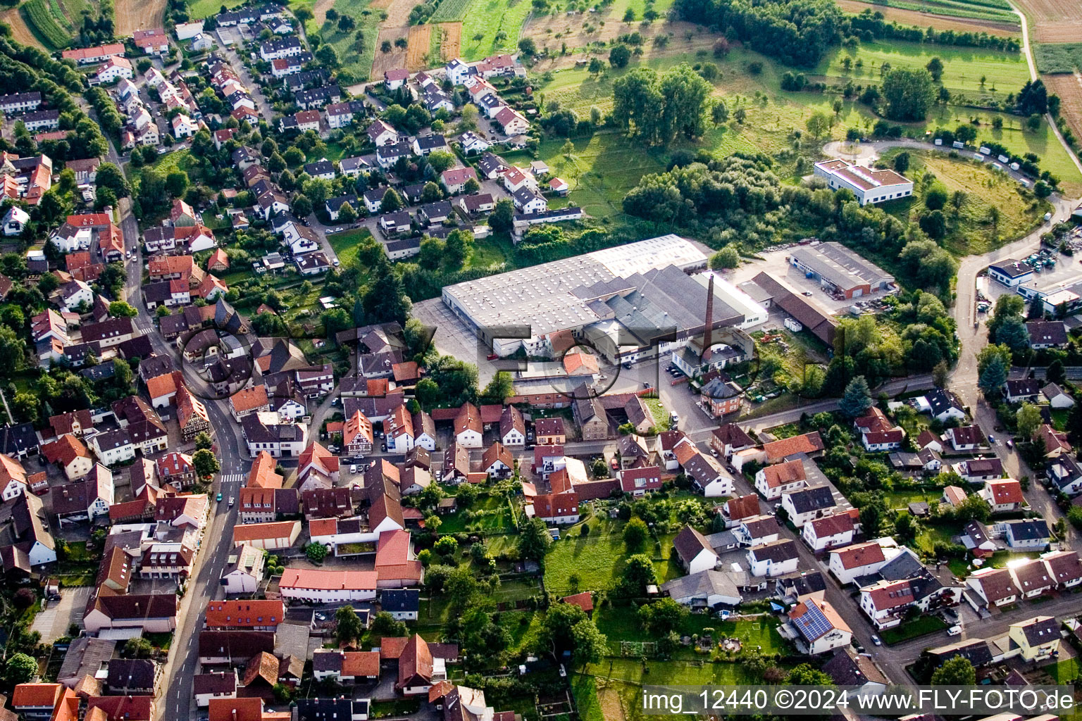 Quartier Stupferich in Karlsruhe dans le département Bade-Wurtemberg, Allemagne d'en haut