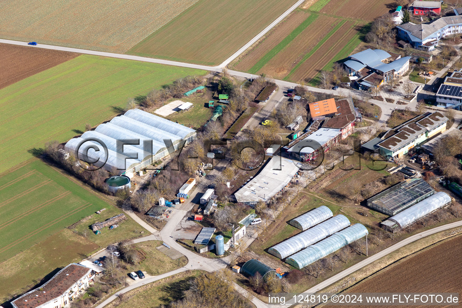 Vue aérienne de Centre du village Communauté Tennental à Deckenpfronn dans le département Bade-Wurtemberg, Allemagne