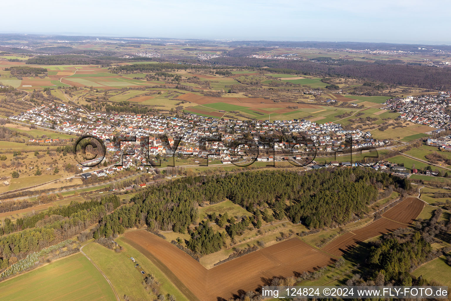 Vue aérienne de Quartier Deufringen in Aidlingen dans le département Bade-Wurtemberg, Allemagne