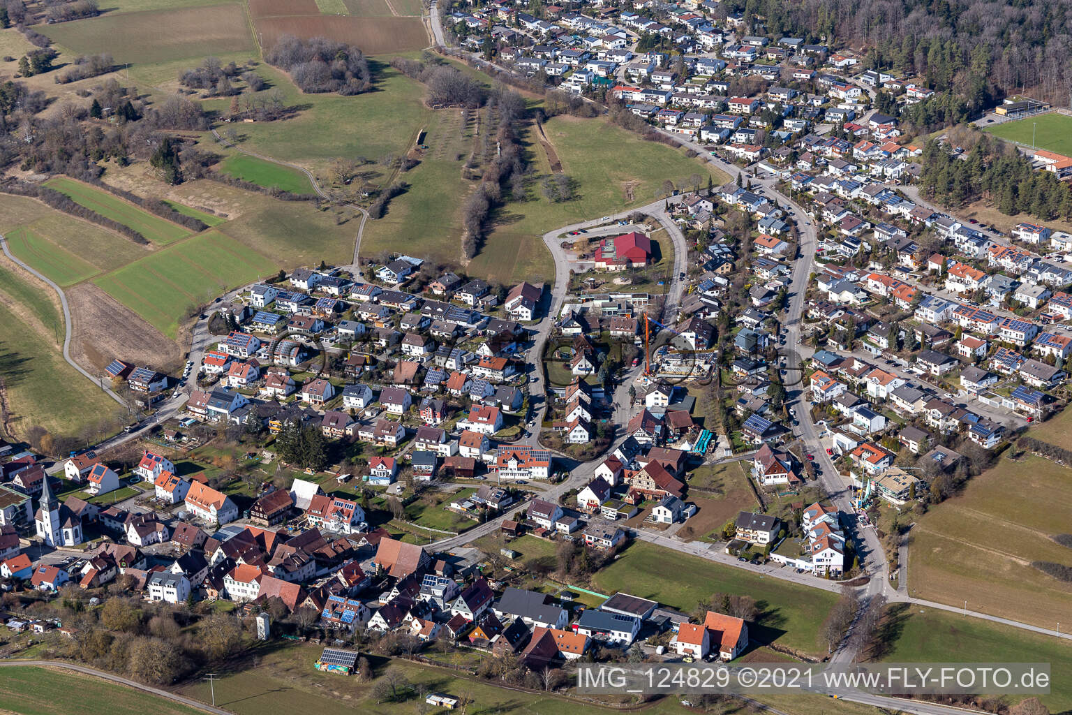 Photographie aérienne de Dachtel dans le département Bade-Wurtemberg, Allemagne