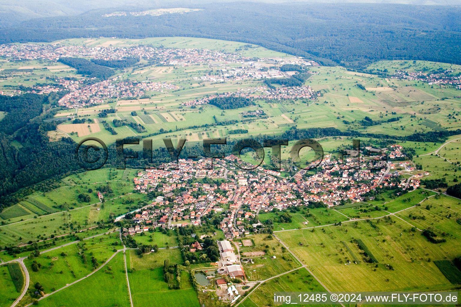 Photographie aérienne de Quartier Ittersbach in Karlsbad dans le département Bade-Wurtemberg, Allemagne