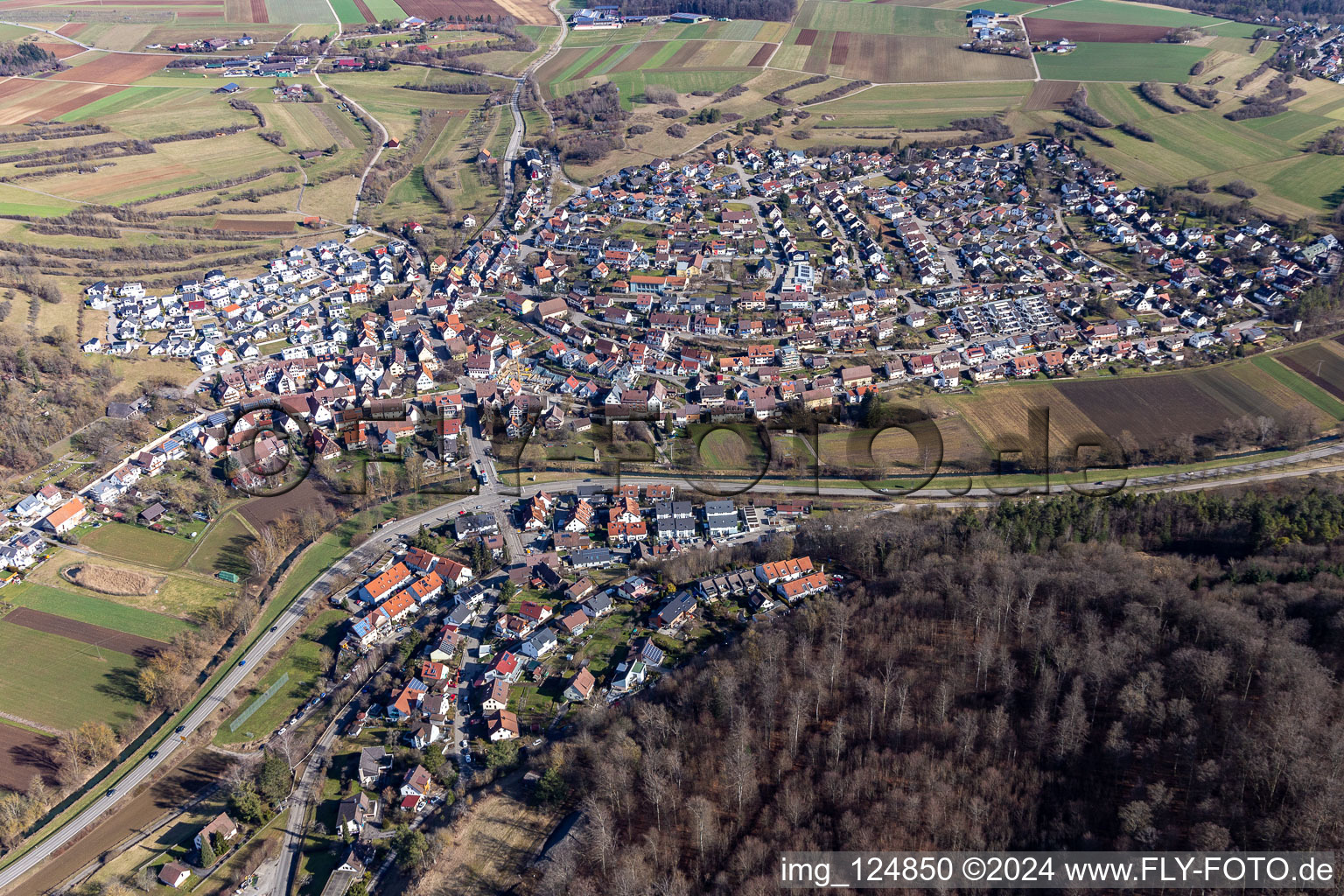 Vue aérienne de Quartier Schafhausen in Weil der Stadt dans le département Bade-Wurtemberg, Allemagne