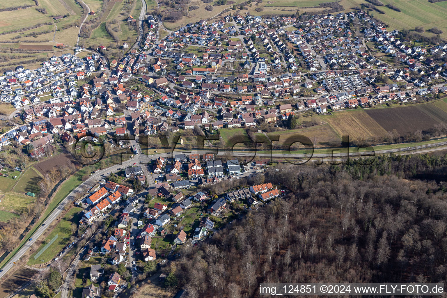 Photographie aérienne de Quartier Schafhausen in Weil der Stadt dans le département Bade-Wurtemberg, Allemagne