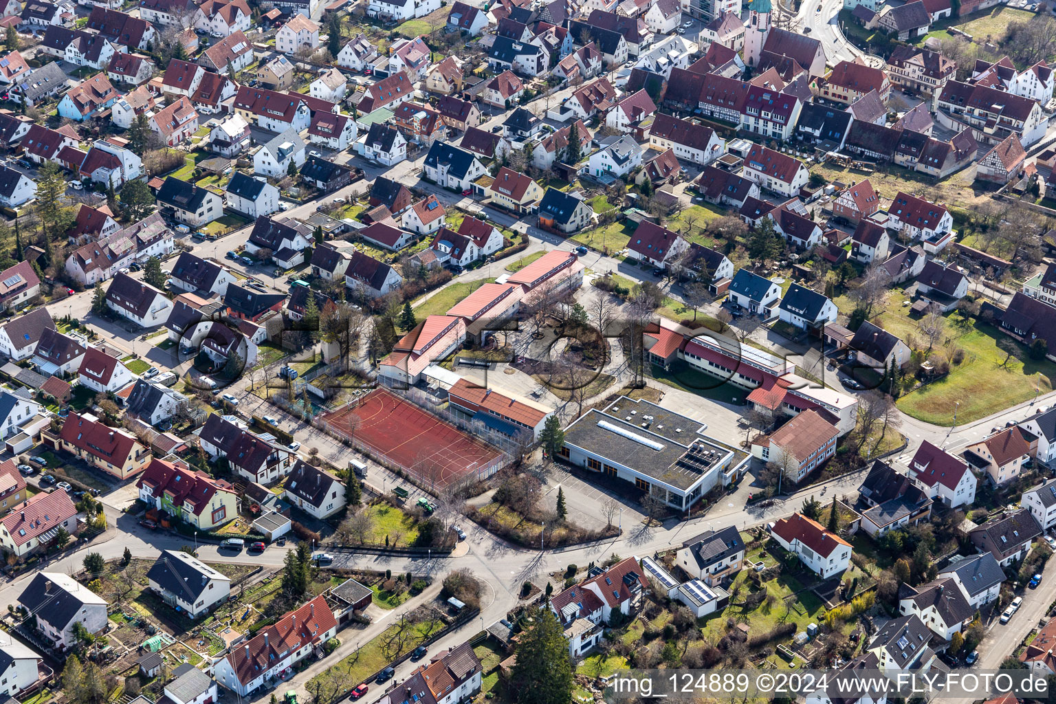 Image drone de Quartier Malmsheim in Renningen dans le département Bade-Wurtemberg, Allemagne