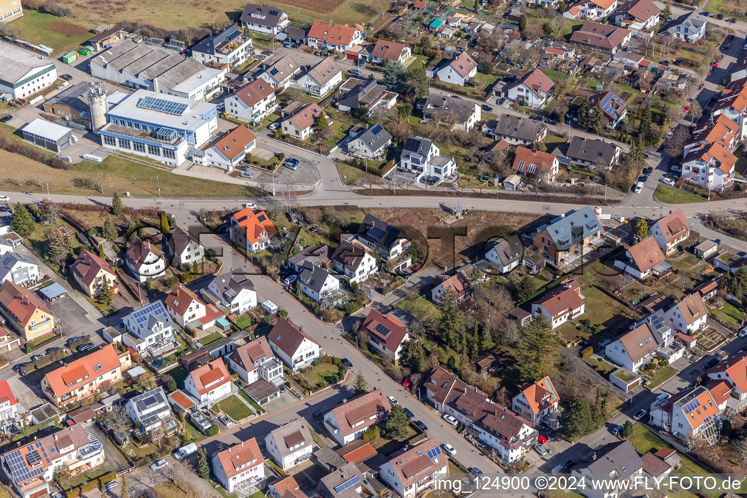 Photographie aérienne de Quartier Malmsheim in Renningen dans le département Bade-Wurtemberg, Allemagne