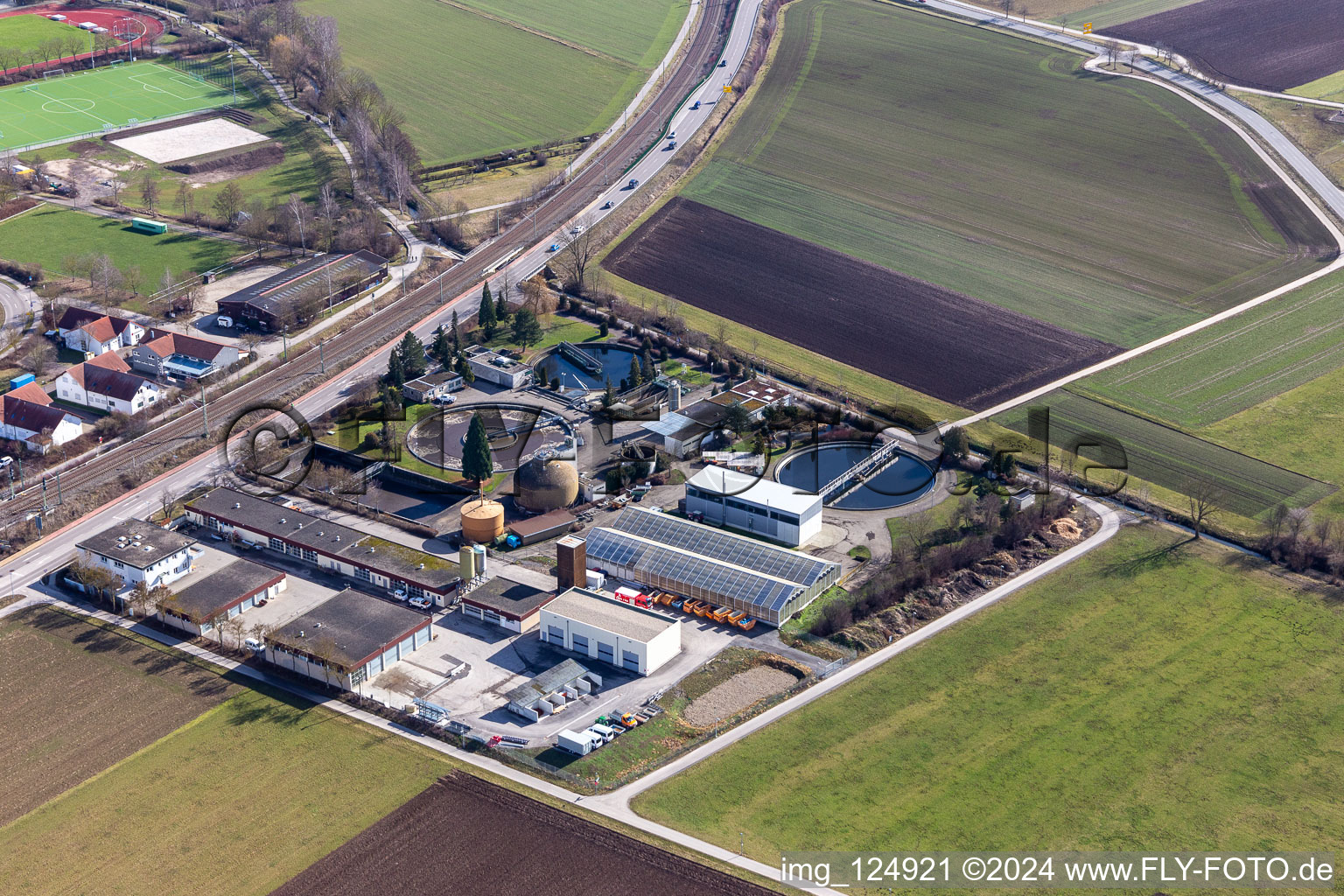 Renningen dans le département Bade-Wurtemberg, Allemagne d'en haut