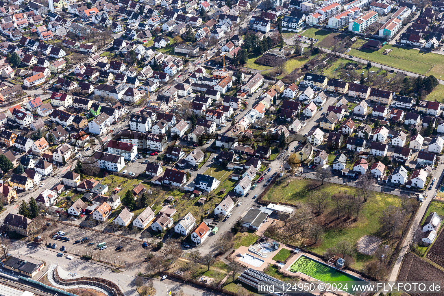 Renningen dans le département Bade-Wurtemberg, Allemagne d'un drone