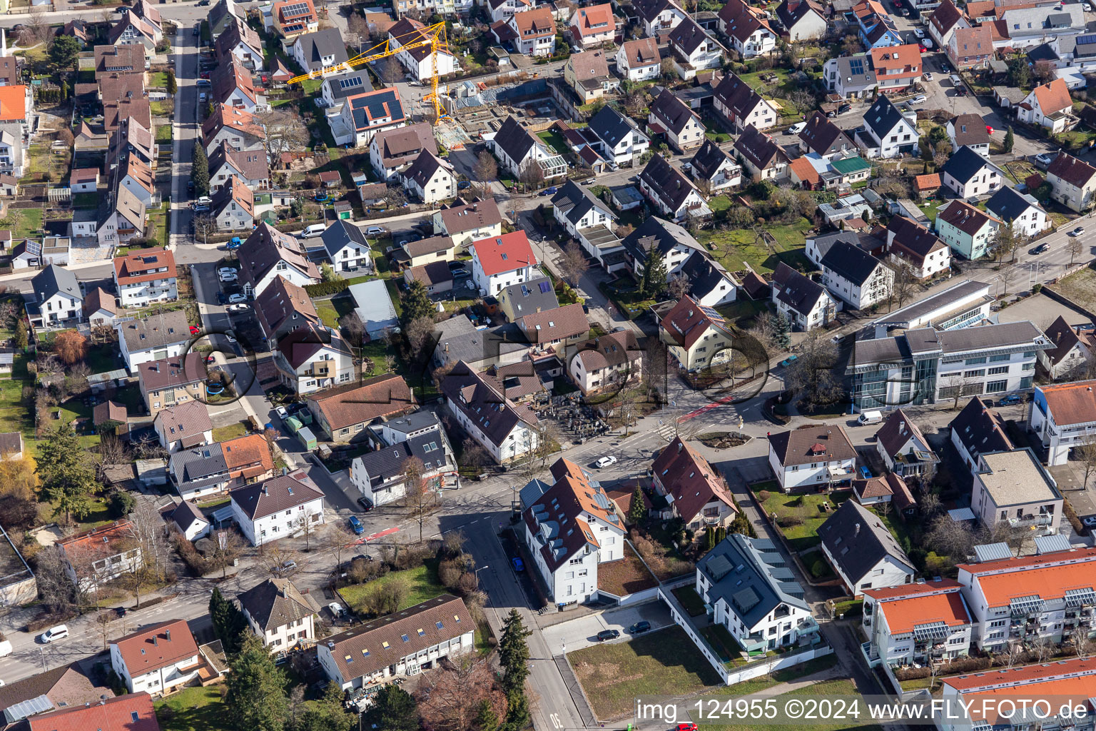 Photographie aérienne de Renningen dans le département Bade-Wurtemberg, Allemagne