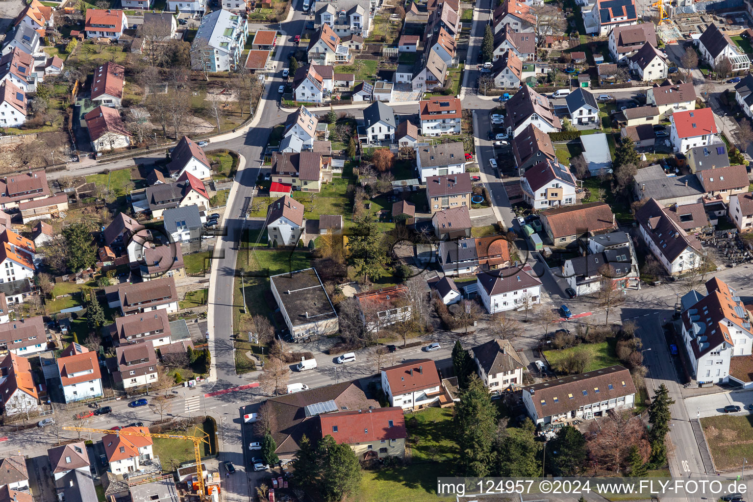 Renningen dans le département Bade-Wurtemberg, Allemagne d'en haut