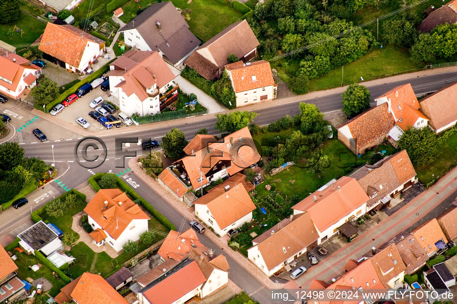 Quartier Ittersbach in Karlsbad dans le département Bade-Wurtemberg, Allemagne hors des airs