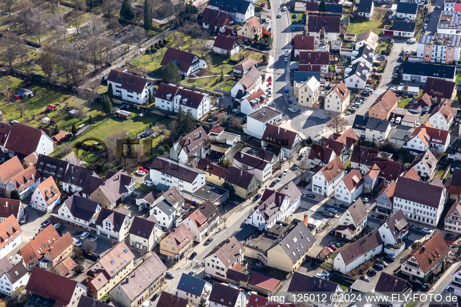 Photographie aérienne de Renningen dans le département Bade-Wurtemberg, Allemagne