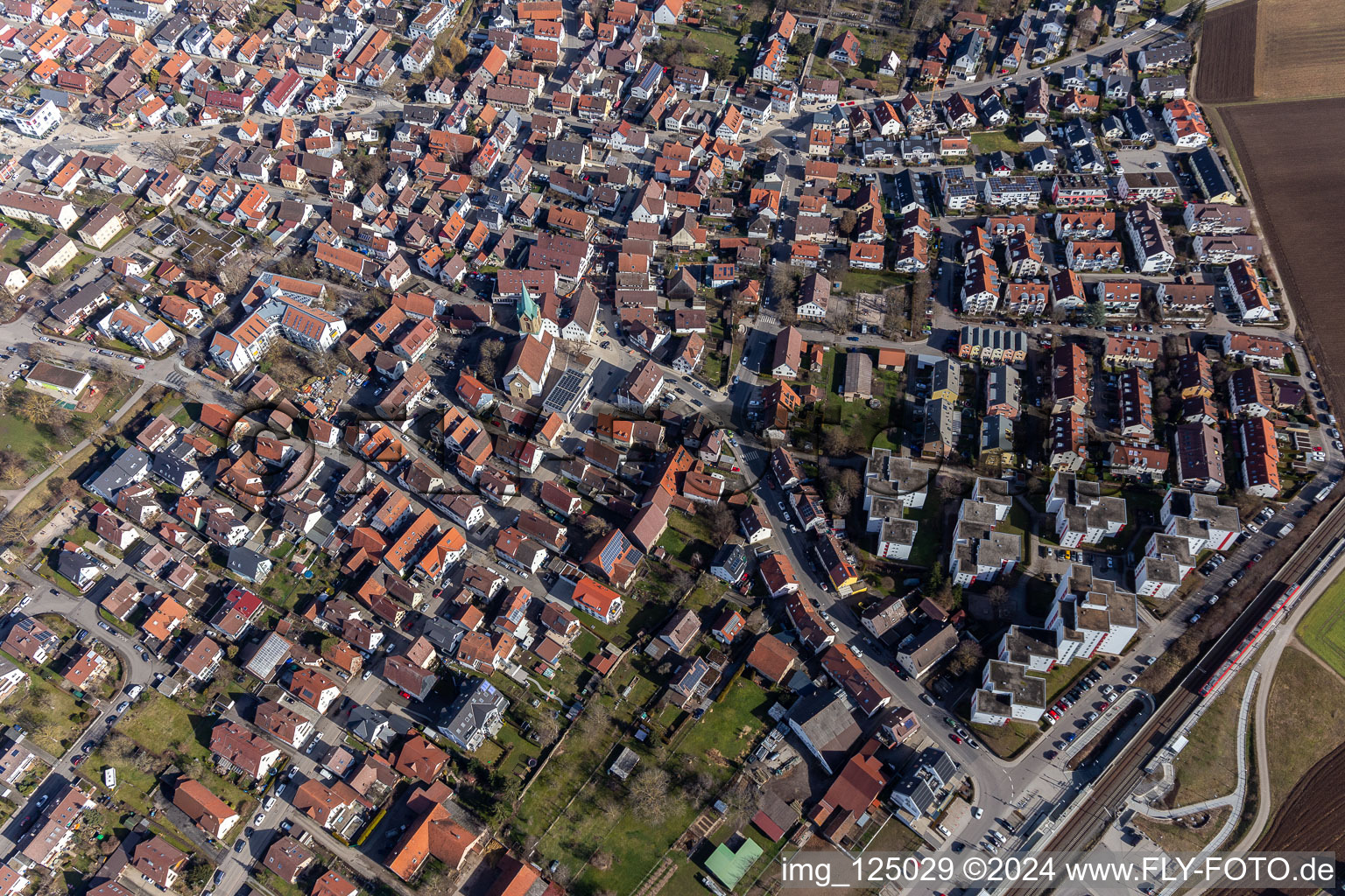 Image drone de Renningen dans le département Bade-Wurtemberg, Allemagne