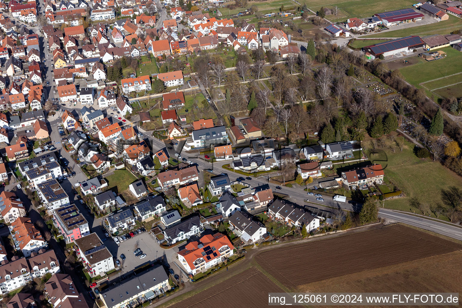 Photographie aérienne de Renningen dans le département Bade-Wurtemberg, Allemagne