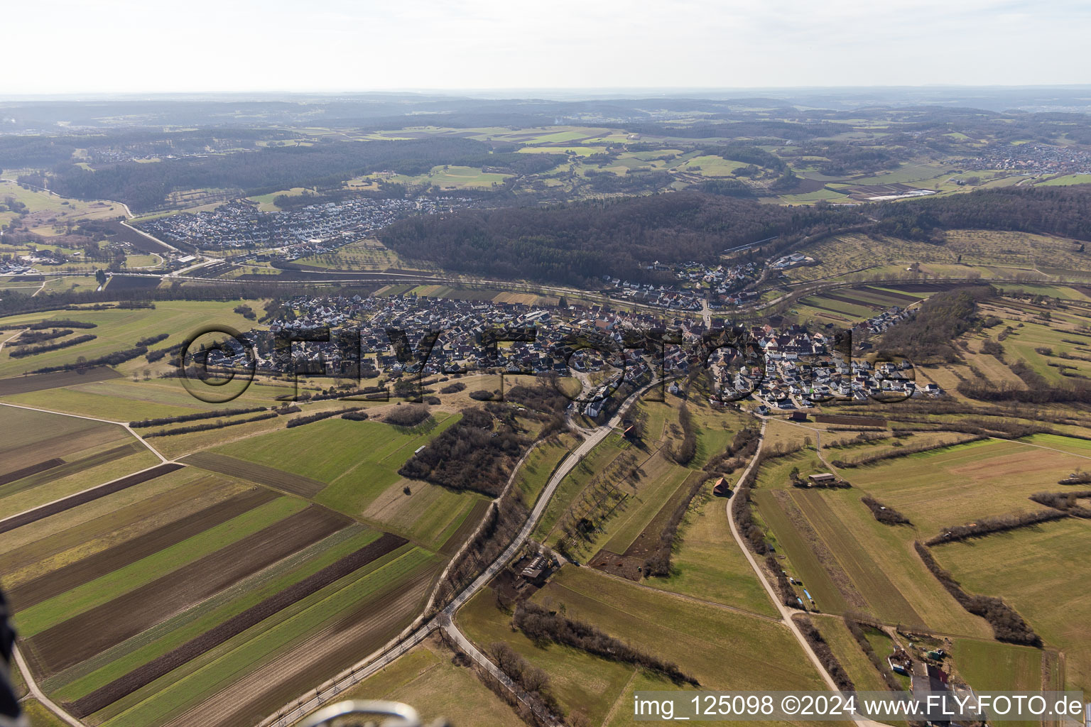 Quartier Schafhausen in Weil der Stadt dans le département Bade-Wurtemberg, Allemagne d'en haut