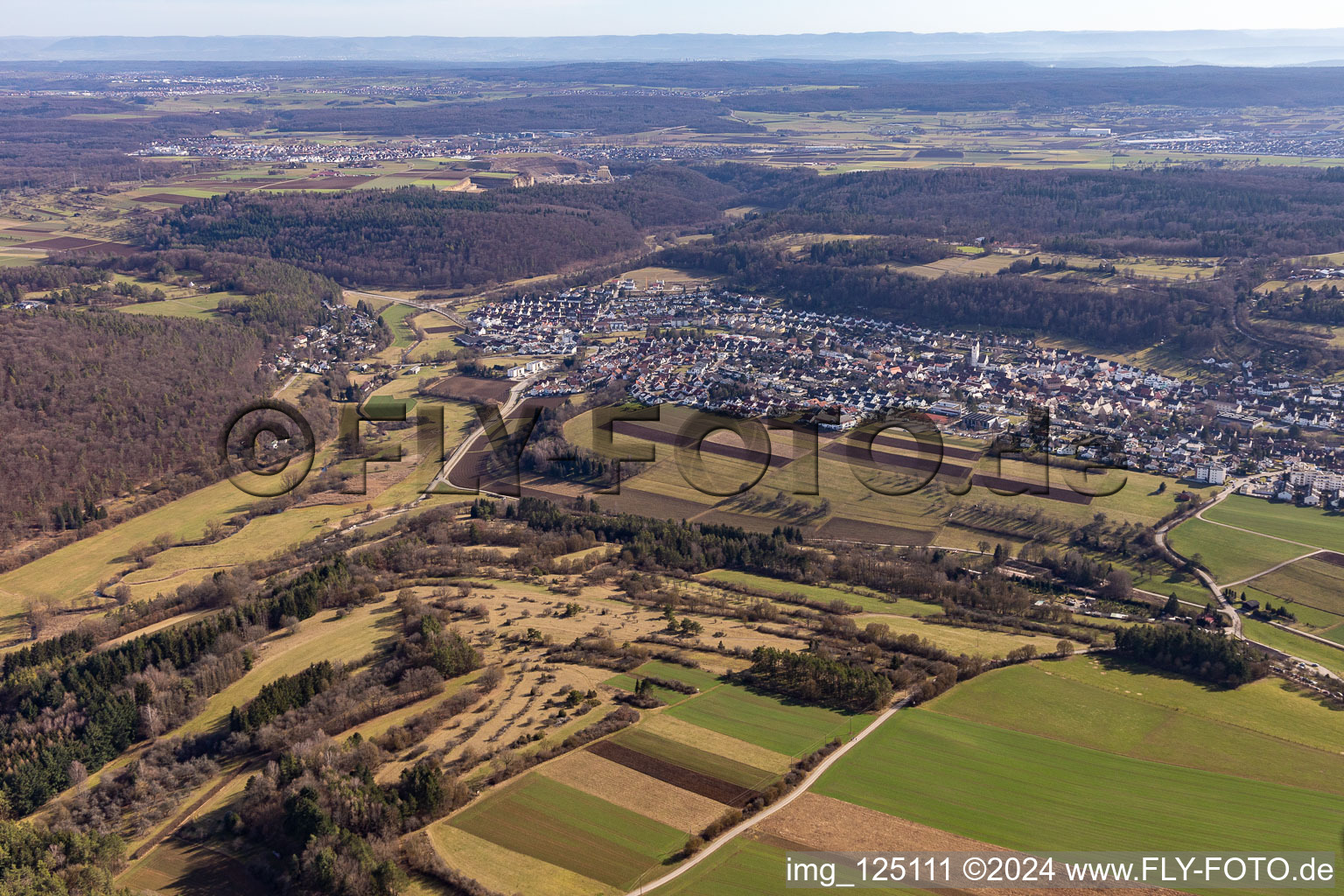 Photographie aérienne de Aidlingen dans le département Bade-Wurtemberg, Allemagne