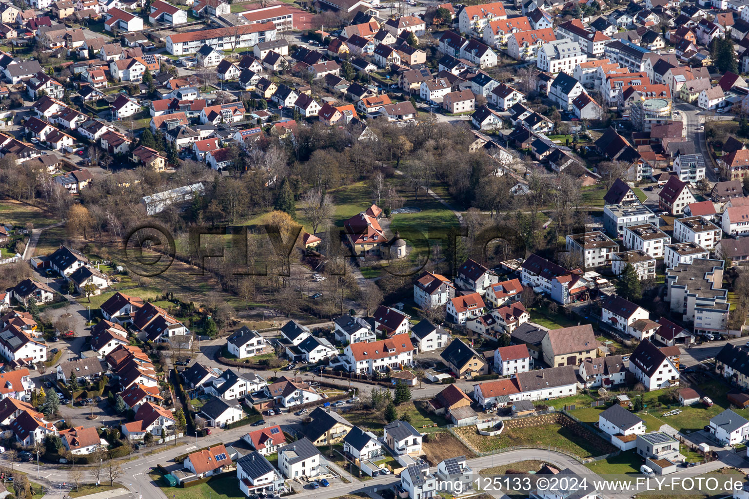 Vue aérienne de Villa Schwalbenhof à Gärtringen dans le département Bade-Wurtemberg, Allemagne