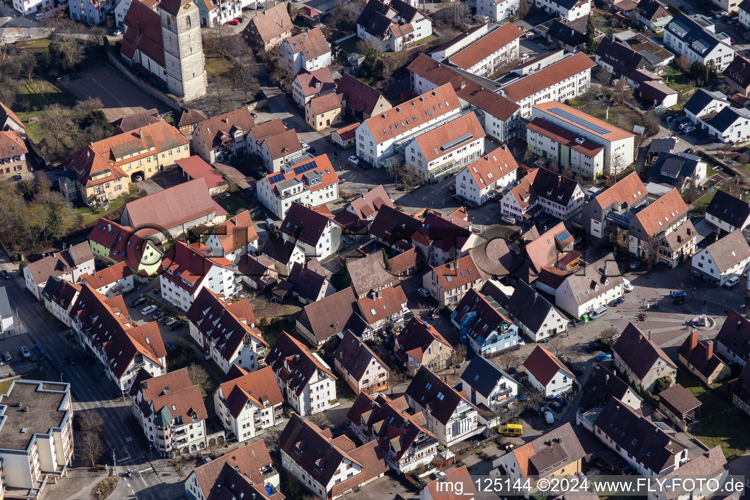 Vue aérienne de Banlieue à Gärtringen dans le département Bade-Wurtemberg, Allemagne