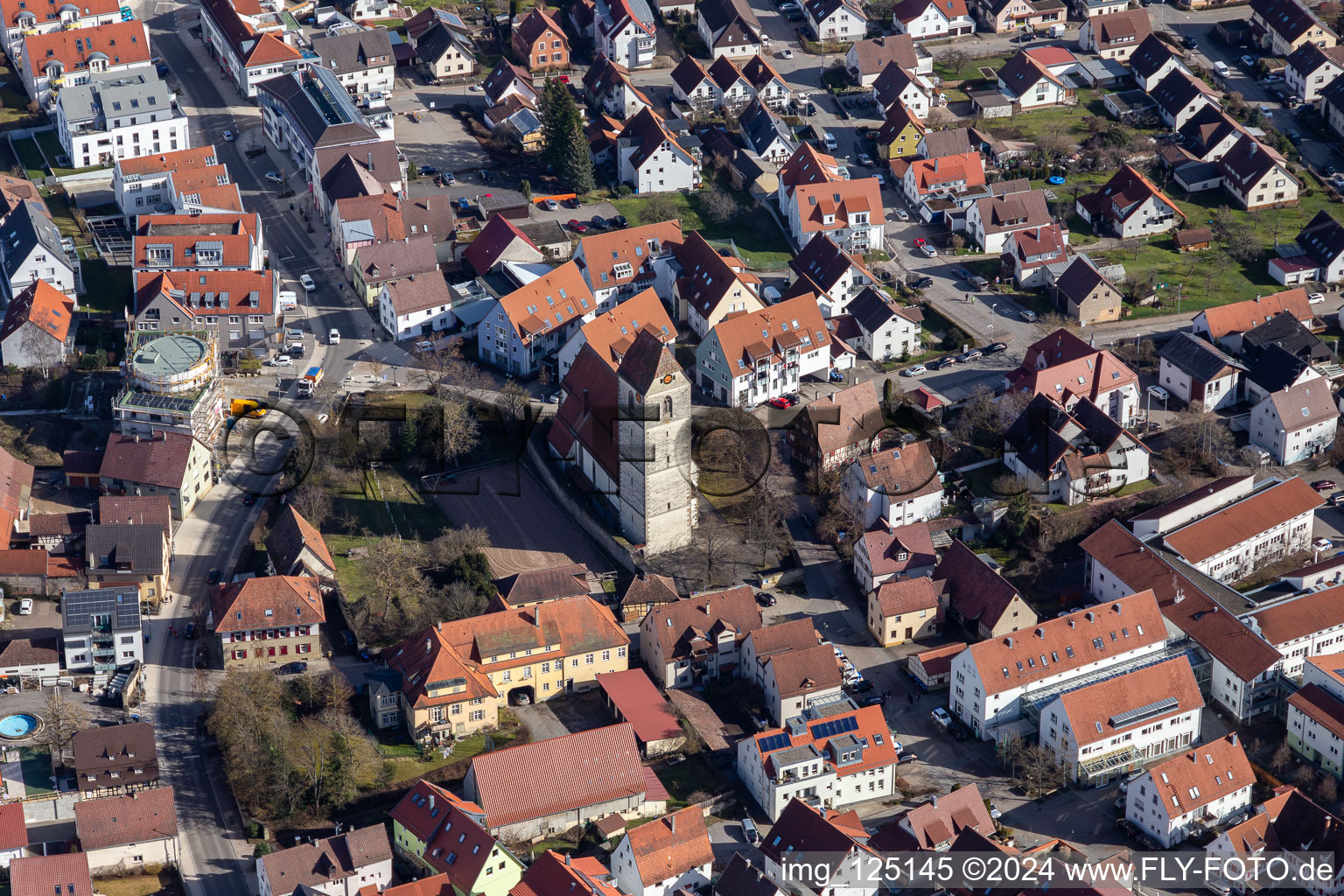 Gärtringen dans le département Bade-Wurtemberg, Allemagne d'en haut