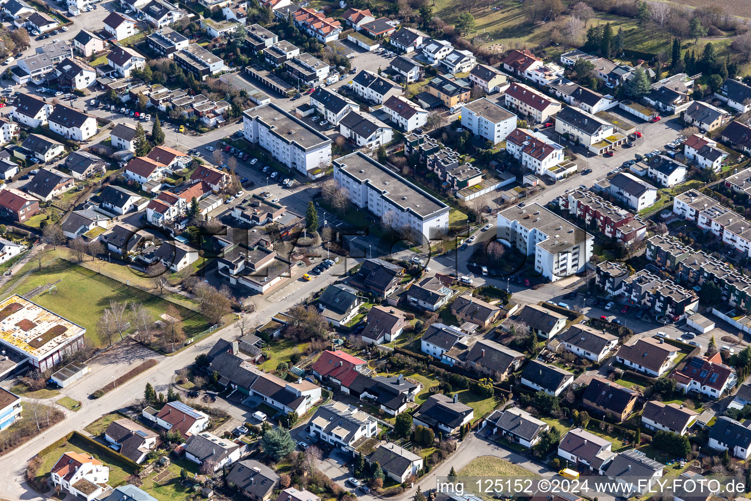 Vue aérienne de Grabenstr. à Gärtringen dans le département Bade-Wurtemberg, Allemagne