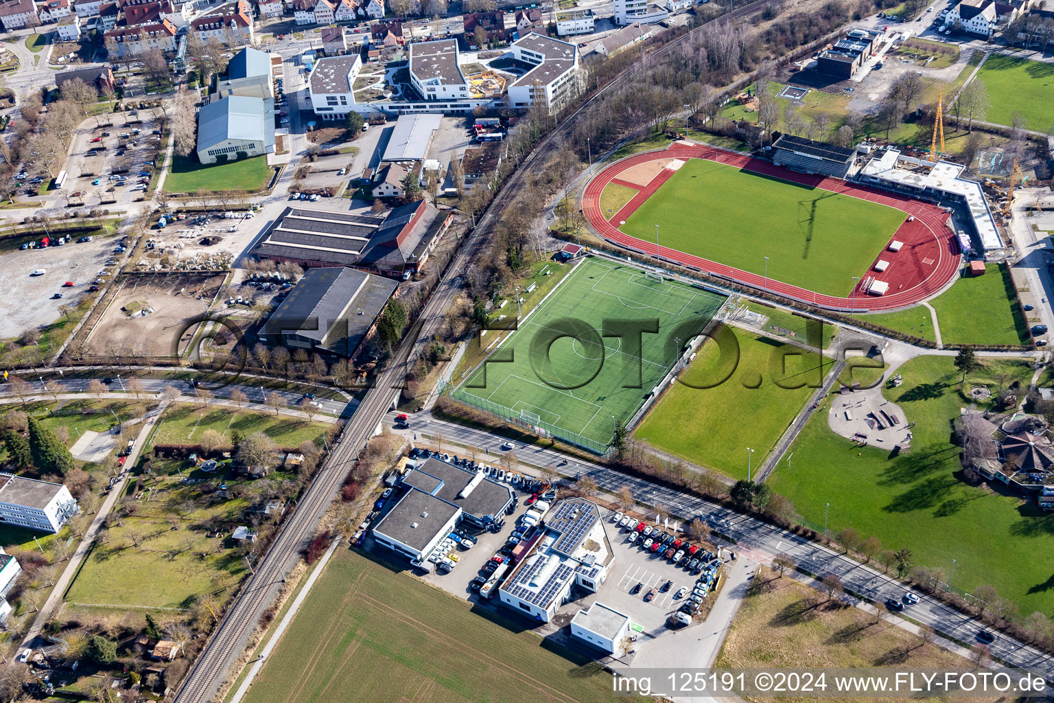 Vue aérienne de VfL Herrenberg eV à Herrenberg dans le département Bade-Wurtemberg, Allemagne