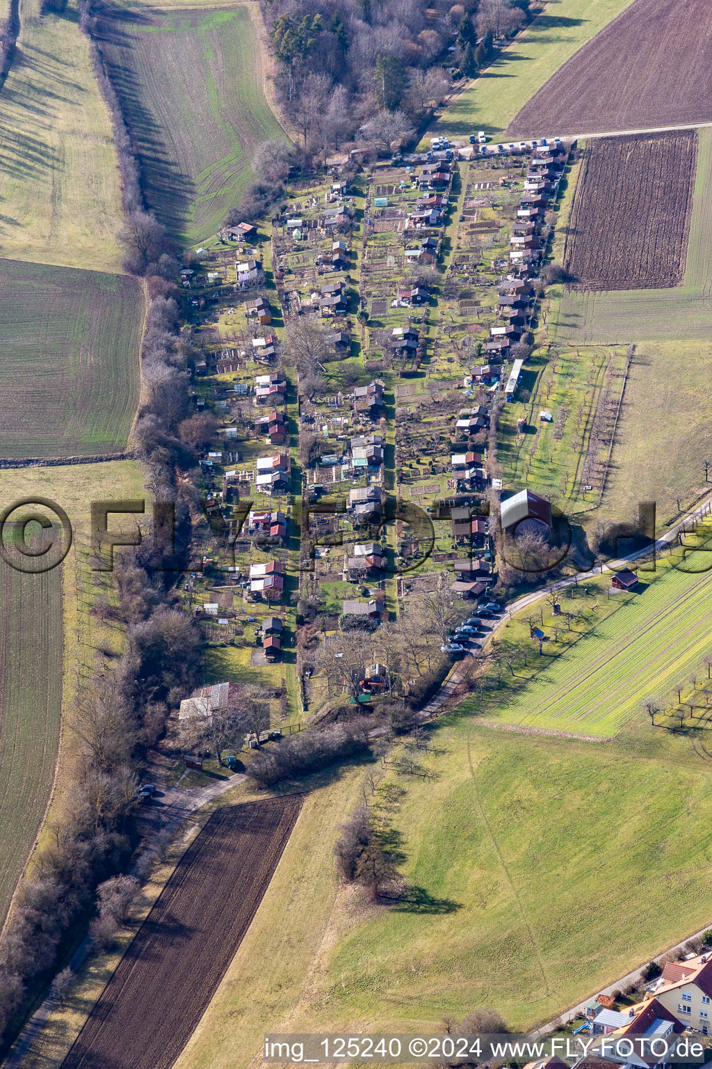 Vue aérienne de Jardins de Seere à Herrenberg dans le département Bade-Wurtemberg, Allemagne