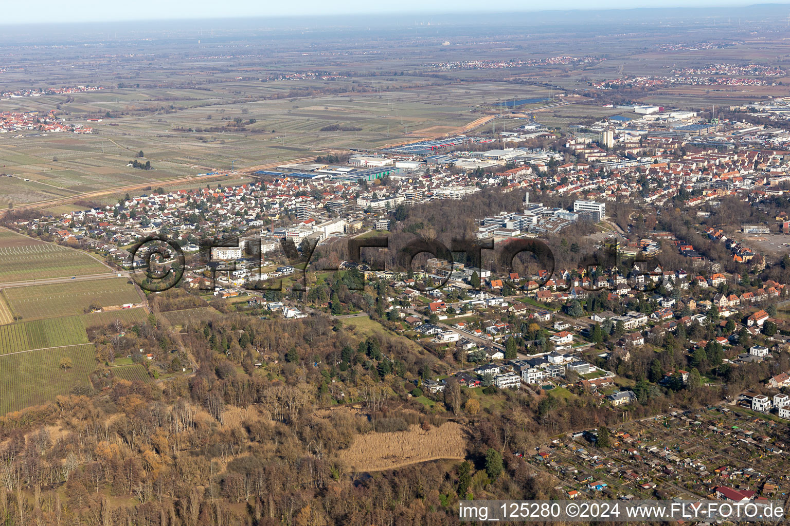 Vue aérienne de Hôpital des Diaconesses à Landau in der Pfalz dans le département Rhénanie-Palatinat, Allemagne