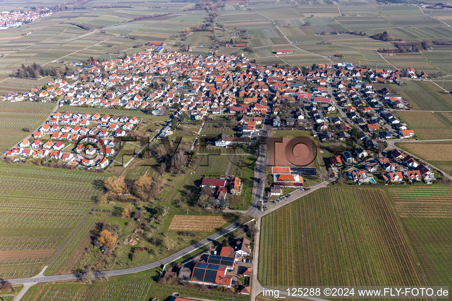 Quartier Nußdorf in Landau in der Pfalz dans le département Rhénanie-Palatinat, Allemagne hors des airs