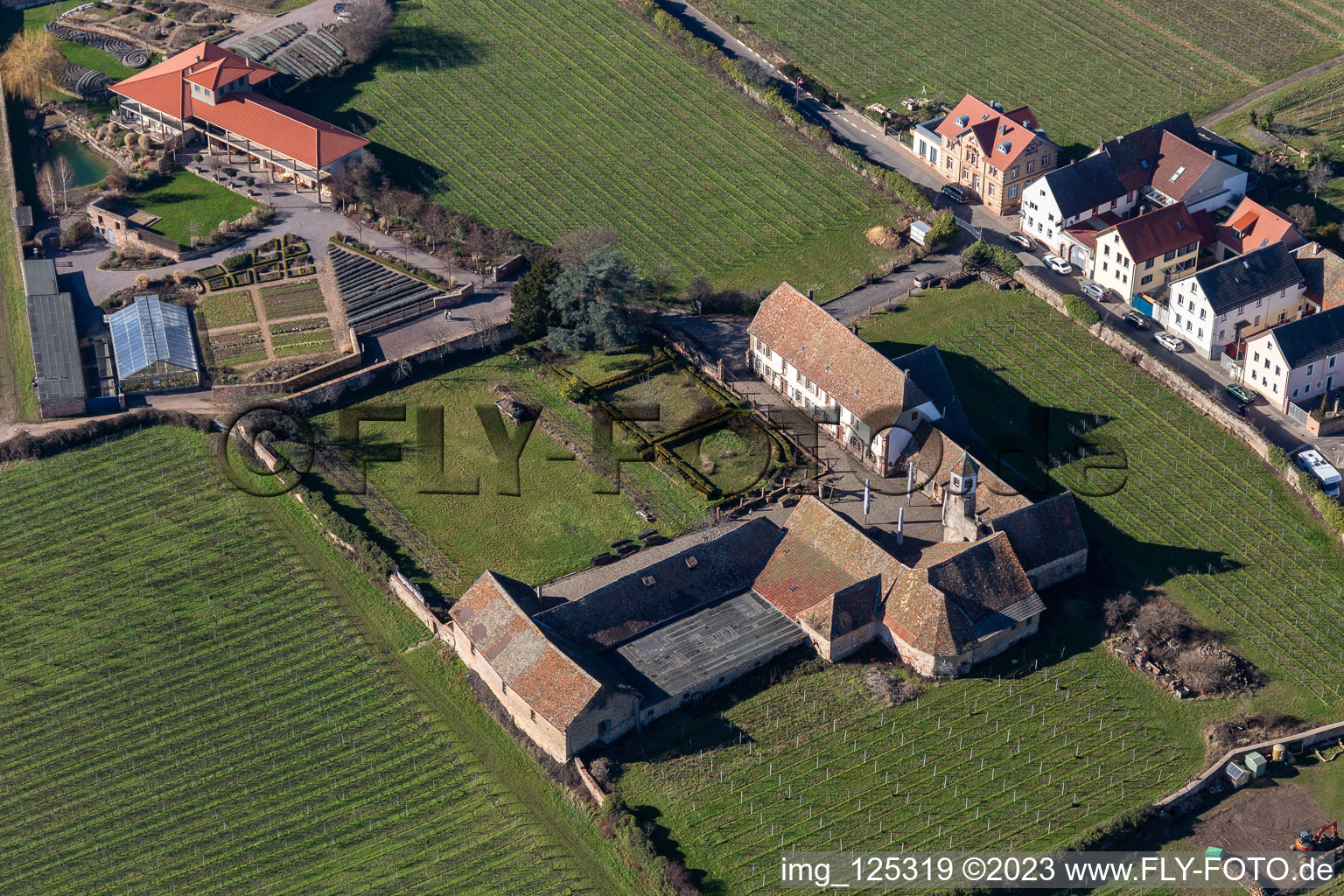 Photographie aérienne de Klosterstr. à Edenkoben dans le département Rhénanie-Palatinat, Allemagne