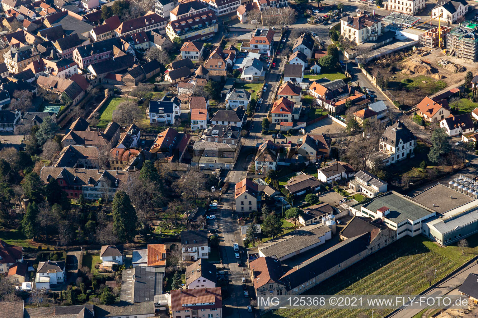 Vue aérienne de Maison de vacances Holler au milieu du paradis à Deidesheim dans le département Rhénanie-Palatinat, Allemagne