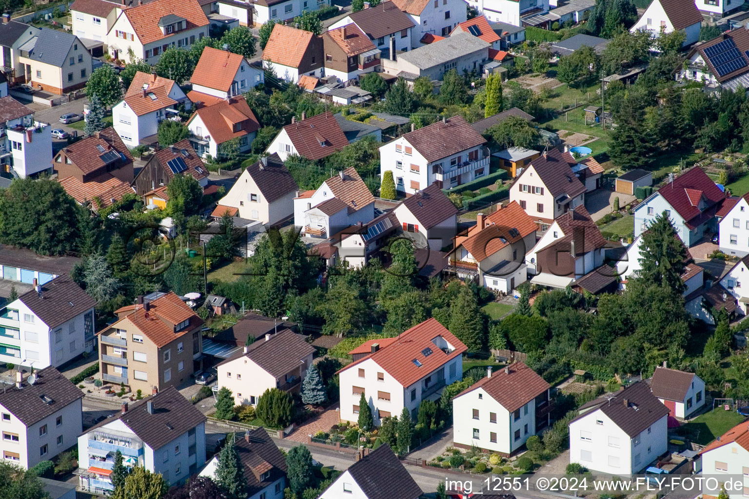 Kandel dans le département Rhénanie-Palatinat, Allemagne vue du ciel