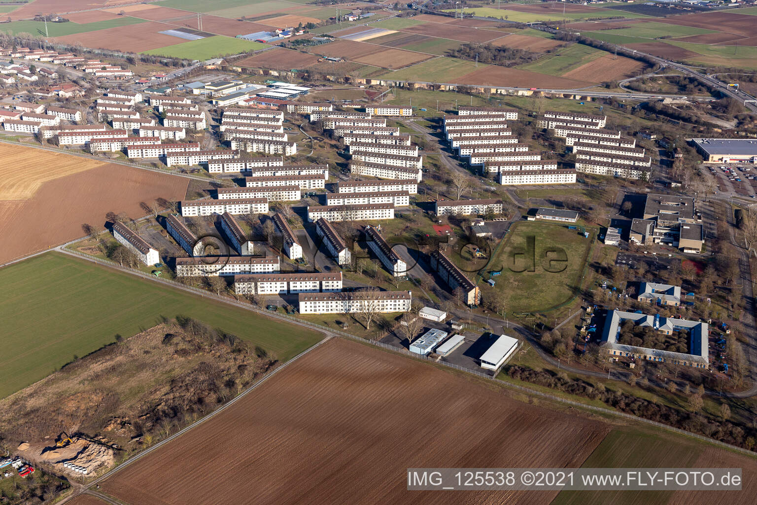 Vue aérienne de Quartier Patrick Henry Village in Heidelberg dans le département Bade-Wurtemberg, Allemagne