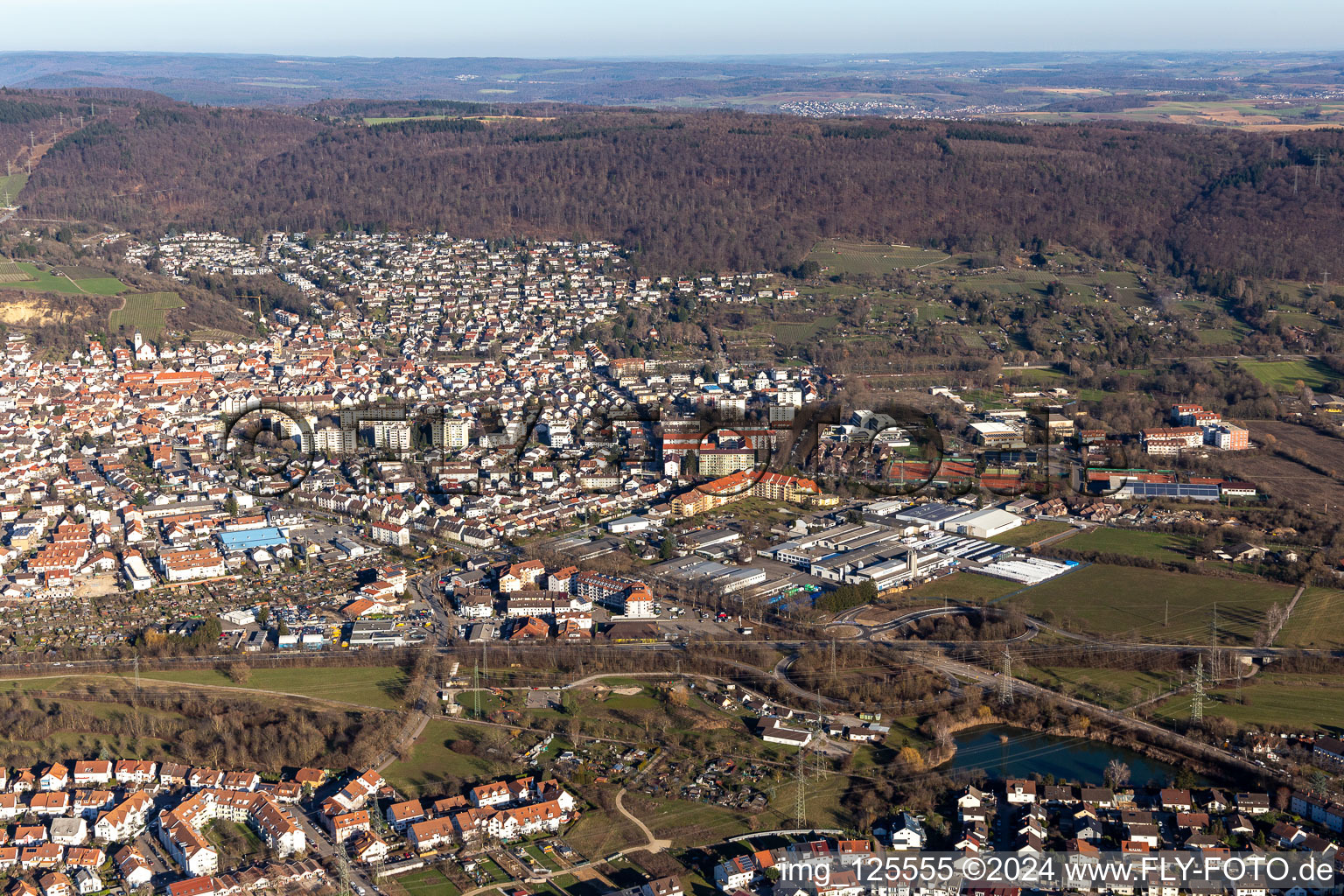 Photographie aérienne de Leimen dans le département Bade-Wurtemberg, Allemagne