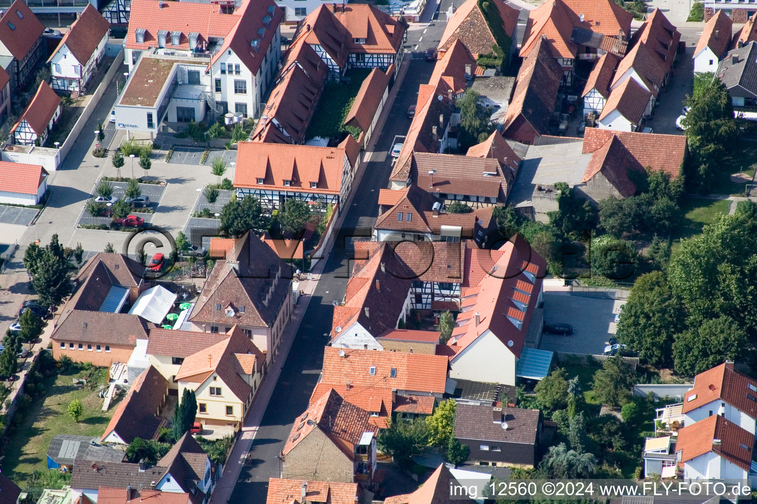 Photographie aérienne de Kandel dans le département Rhénanie-Palatinat, Allemagne