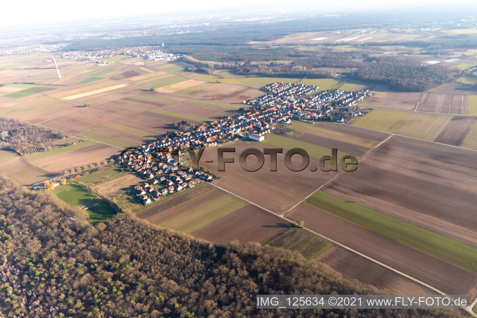 Enregistrement par drone de Quartier Hayna in Herxheim bei Landau/Pfalz dans le département Rhénanie-Palatinat, Allemagne