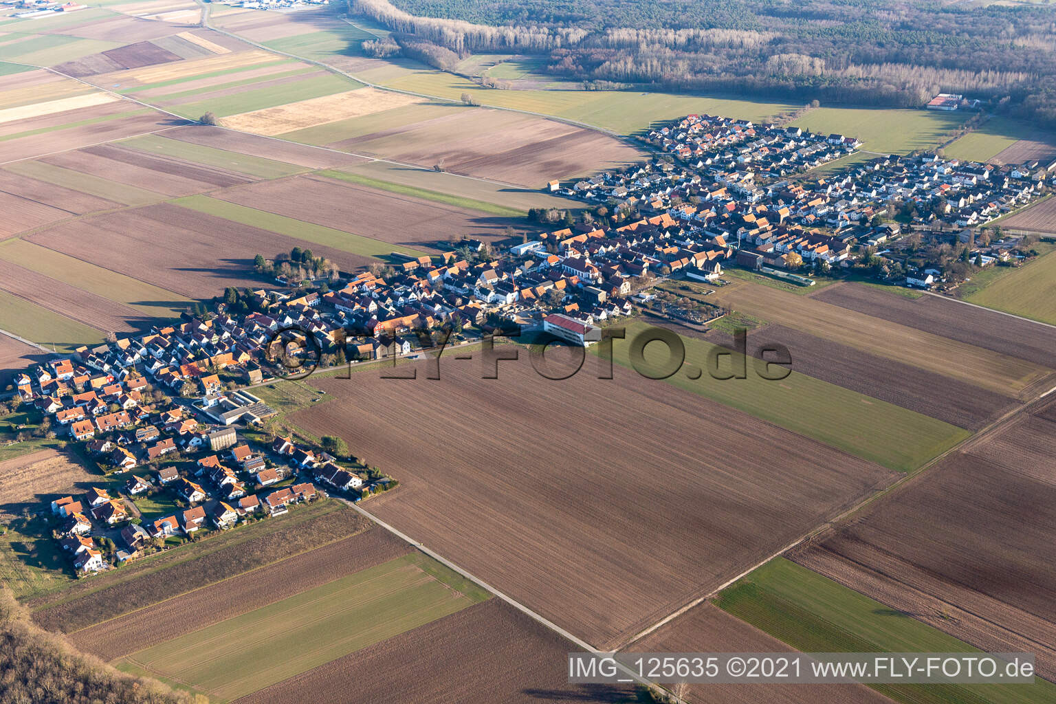 Quartier Hayna in Herxheim bei Landau dans le département Rhénanie-Palatinat, Allemagne d'un drone