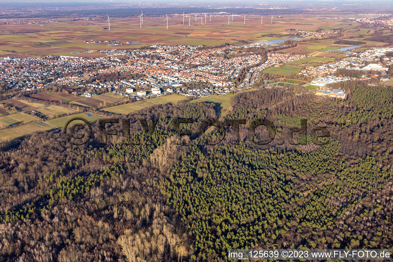 Quartier Herxheim in Herxheim bei Landau dans le département Rhénanie-Palatinat, Allemagne hors des airs