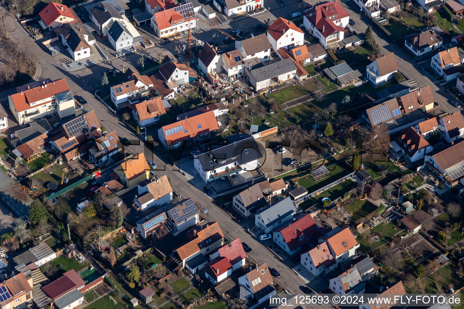 Kandel dans le département Rhénanie-Palatinat, Allemagne vue du ciel