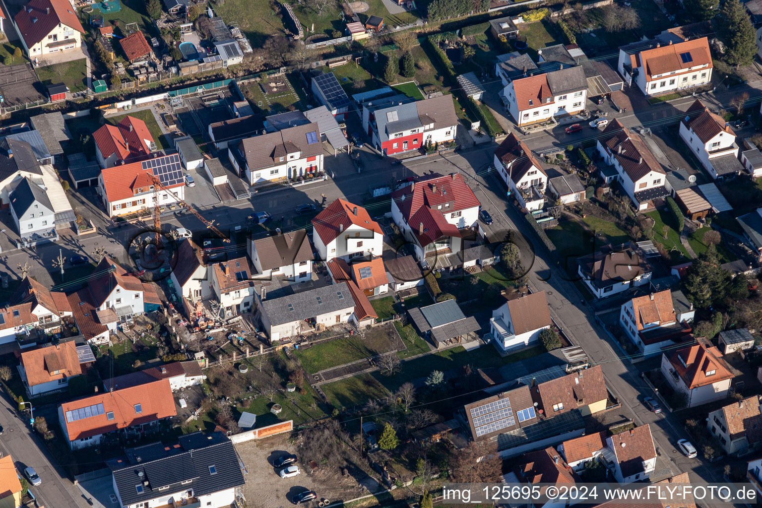 Enregistrement par drone de Kandel dans le département Rhénanie-Palatinat, Allemagne