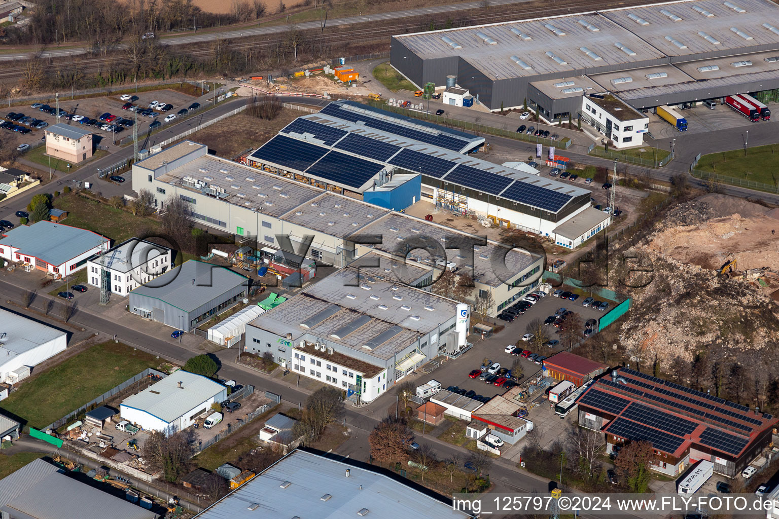 Vue aérienne de Zone industrielle de Große Ahlmühle, SERO à Rohrbach dans le département Rhénanie-Palatinat, Allemagne