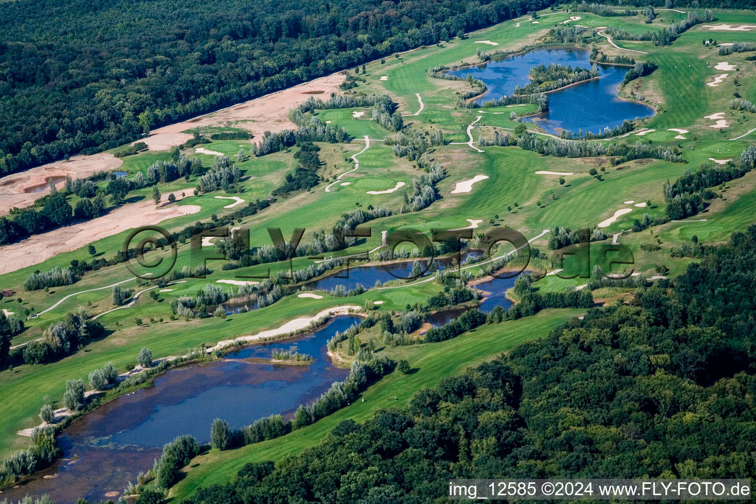 Photographie aérienne de Club de golf Landgut Dreihof SÜW à Essingen dans le département Rhénanie-Palatinat, Allemagne