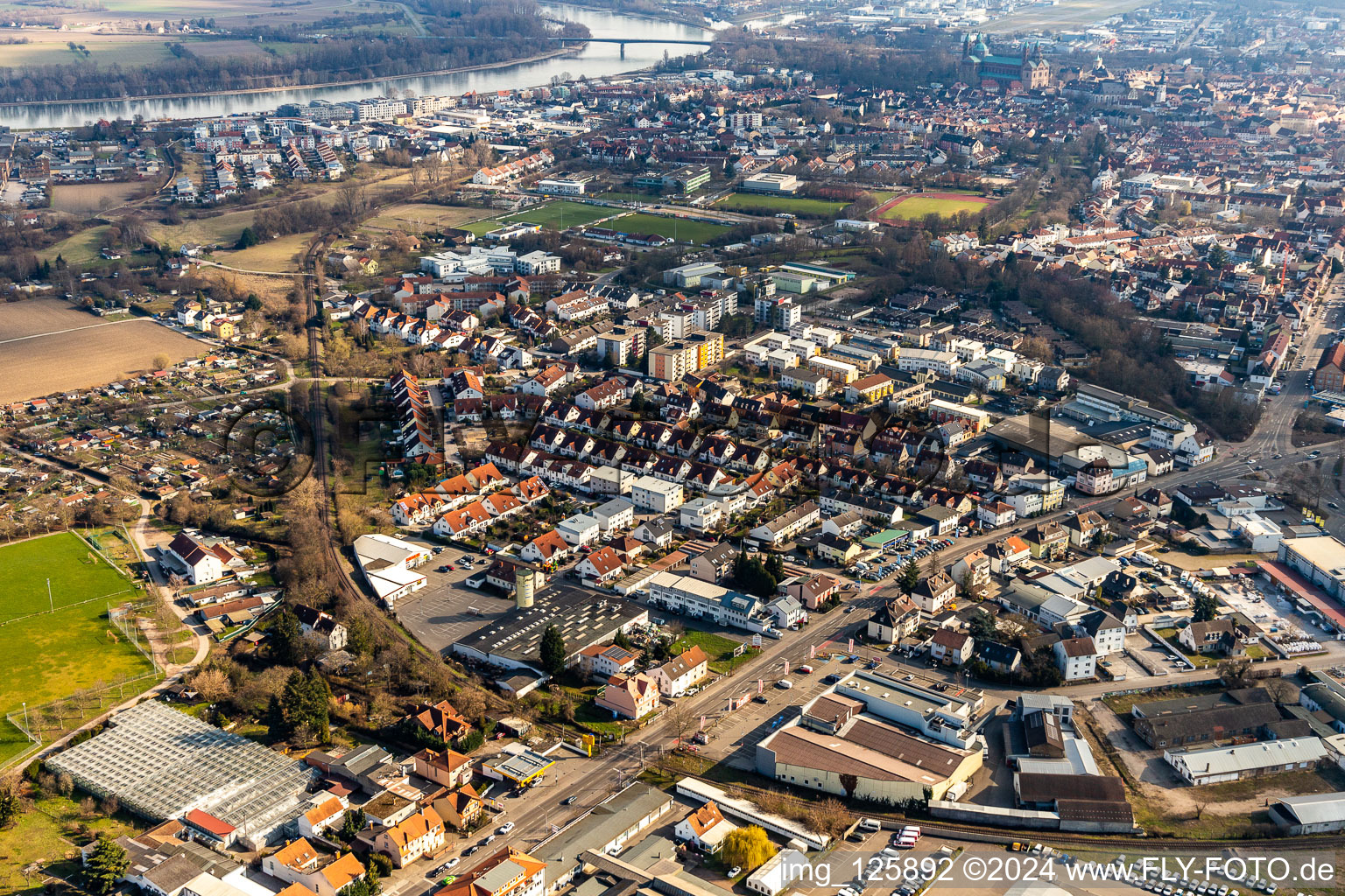 Image drone de Speyer dans le département Rhénanie-Palatinat, Allemagne