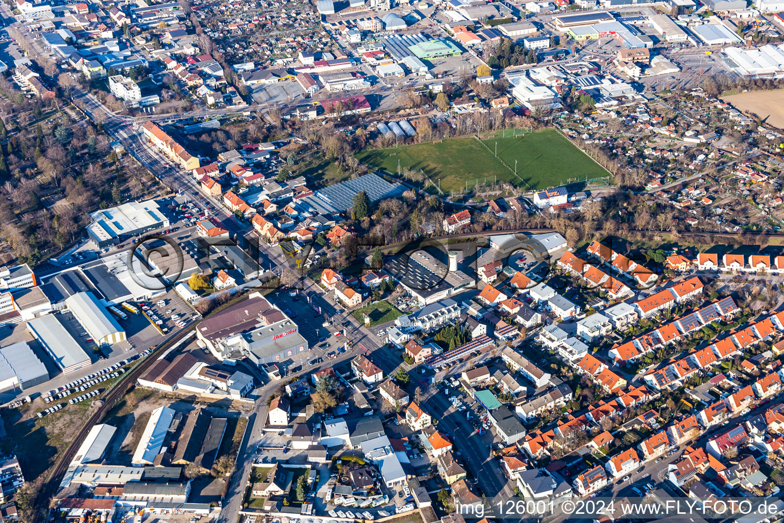 Vue aérienne de Wormser Landstr. à Speyer dans le département Rhénanie-Palatinat, Allemagne