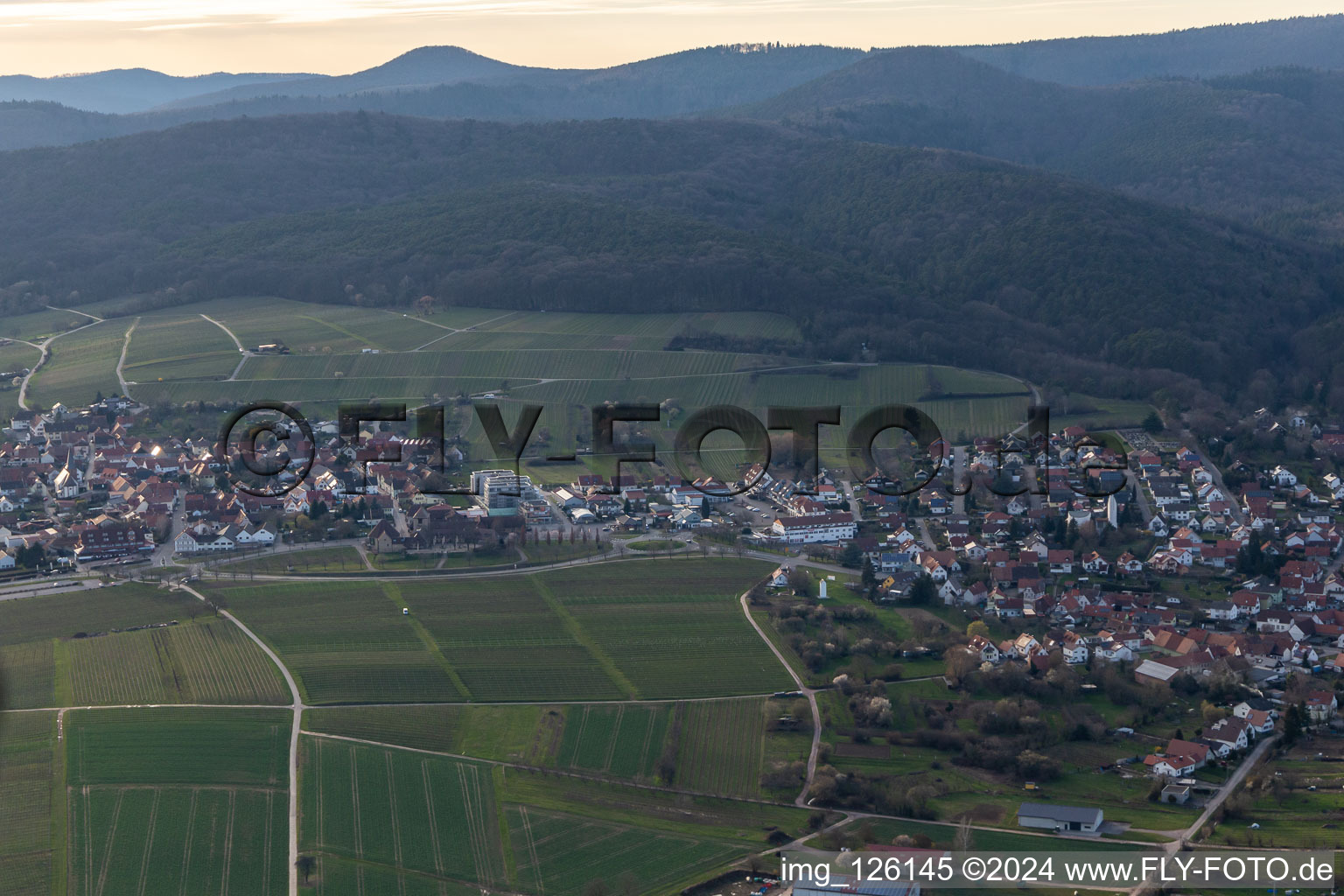 Quartier Schweigen in Schweigen-Rechtenbach dans le département Rhénanie-Palatinat, Allemagne d'un drone