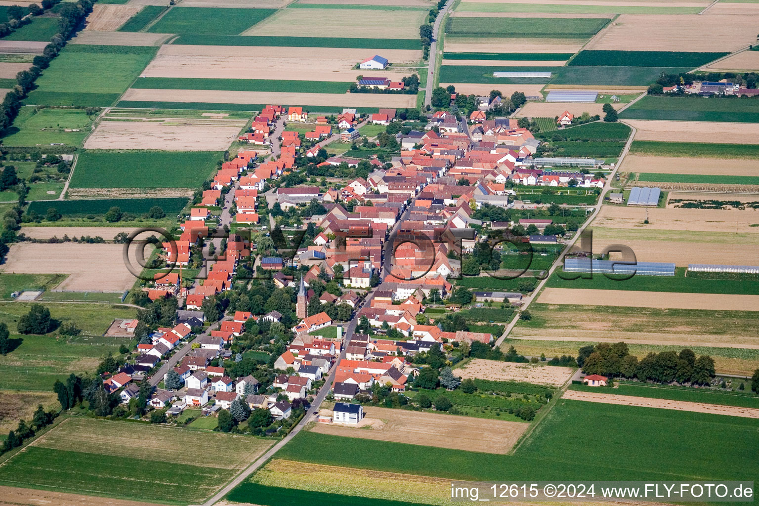 Photographie aérienne de Vue sur le village à Böbingen dans le département Rhénanie-Palatinat, Allemagne