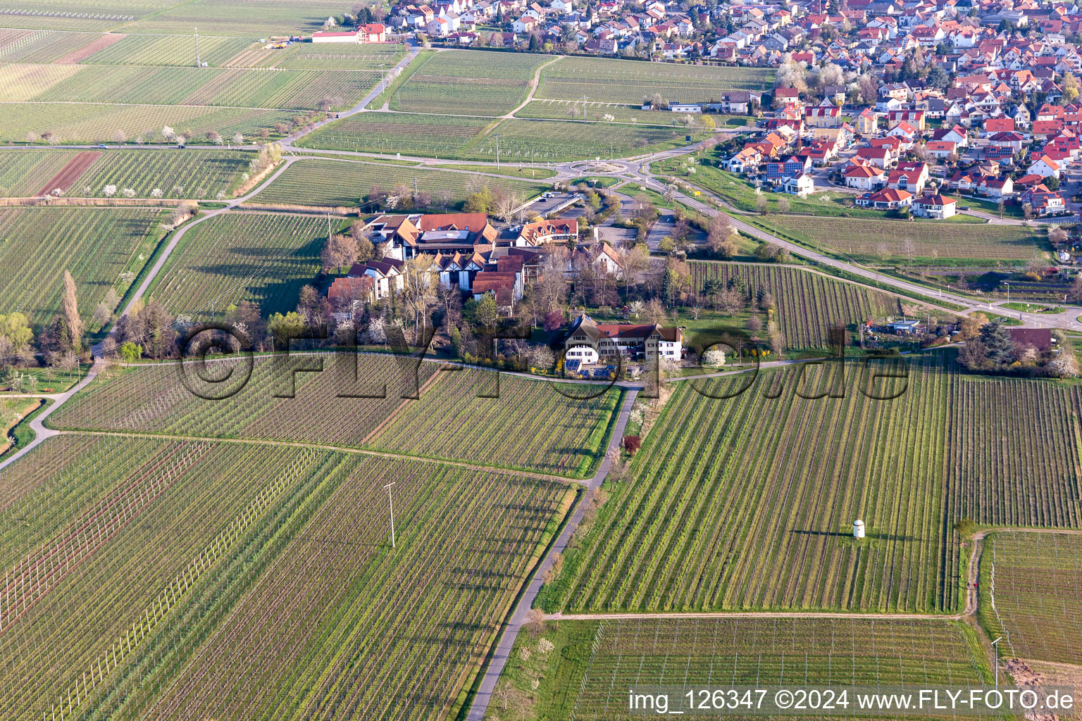 Vue aérienne de BG RCI à Kropsbach à Maikammer dans le département Rhénanie-Palatinat, Allemagne