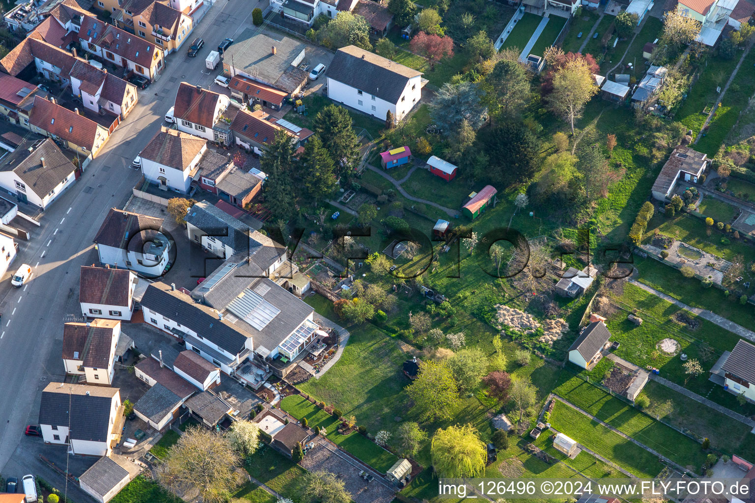 Vue aérienne de Vacances en roulotte à Kandel dans le département Rhénanie-Palatinat, Allemagne