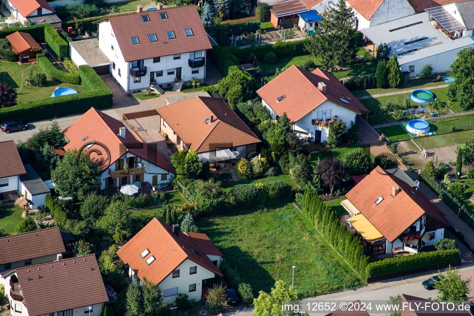 Haßloch dans le département Rhénanie-Palatinat, Allemagne d'en haut