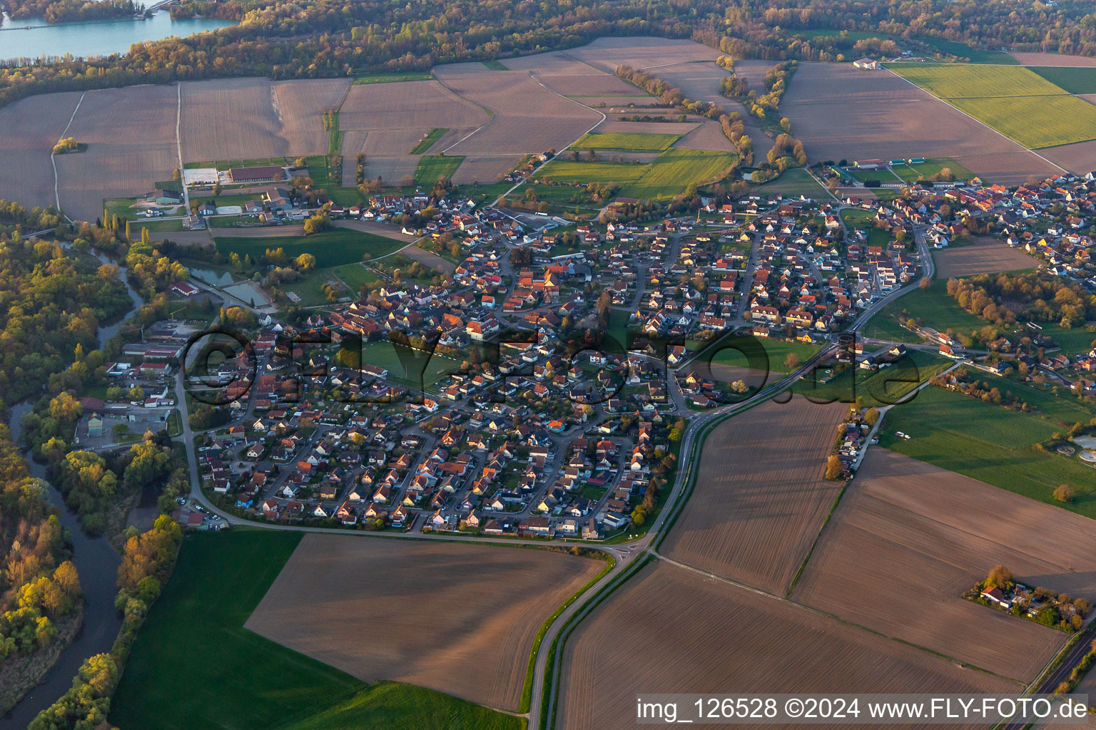 Stattmatten dans le département Bas Rhin, France d'en haut