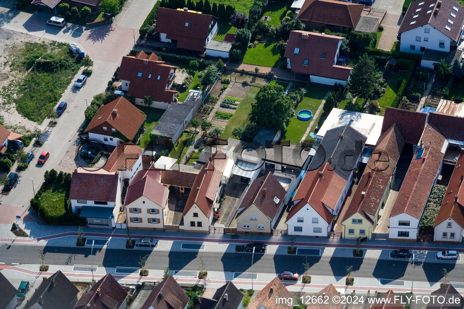 Haßloch dans le département Rhénanie-Palatinat, Allemagne vue du ciel