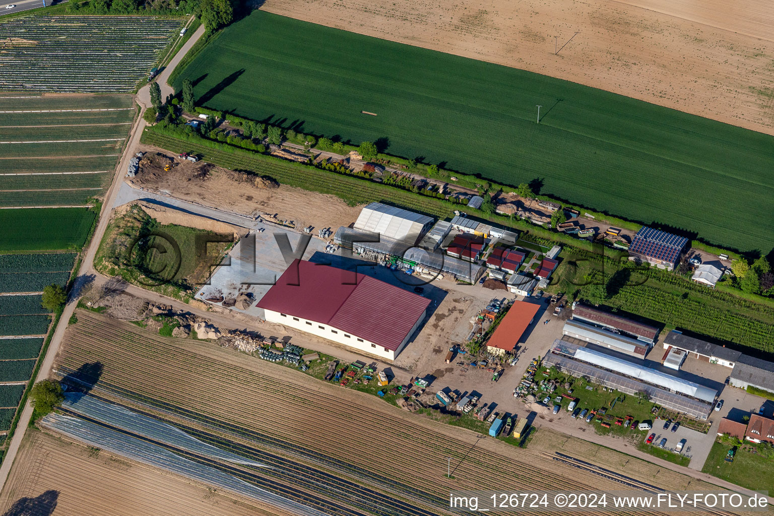 Vue aérienne de Nouvelle salle à Kandel dans le département Rhénanie-Palatinat, Allemagne